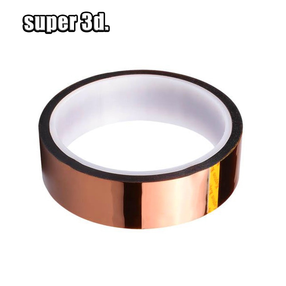 2pcs 20mm x 33m High Temperature Resistant tape Heat dedicated Tape Heat Tape for 3D Printer