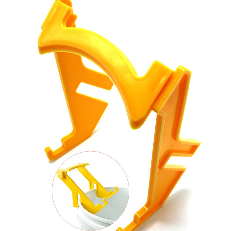 Imkergereedschap gele plastic honing emmer houder plastic houder lift imker accessoires standaard ondersteuning clip