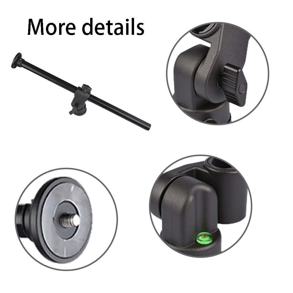 Universal 19 inch Multi Angle 360 Rotatable Tripod Extension Arm 19 inch Horizontal Center Column Boom Arm with Lock for Tripods