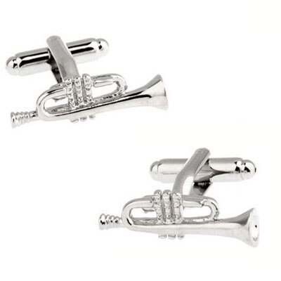 Sten guld musik node guitar trompet sax klaver mikrofon manchetknap manchetknap 1 par stor
