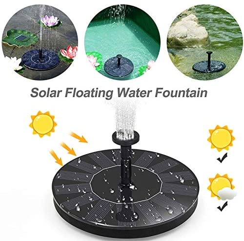 Solar Powered Water Pump Panel Kit Lotus Leaf Floating Pump Water Fountain Pump For Pool Garden Pond Watering Submersible Pumps