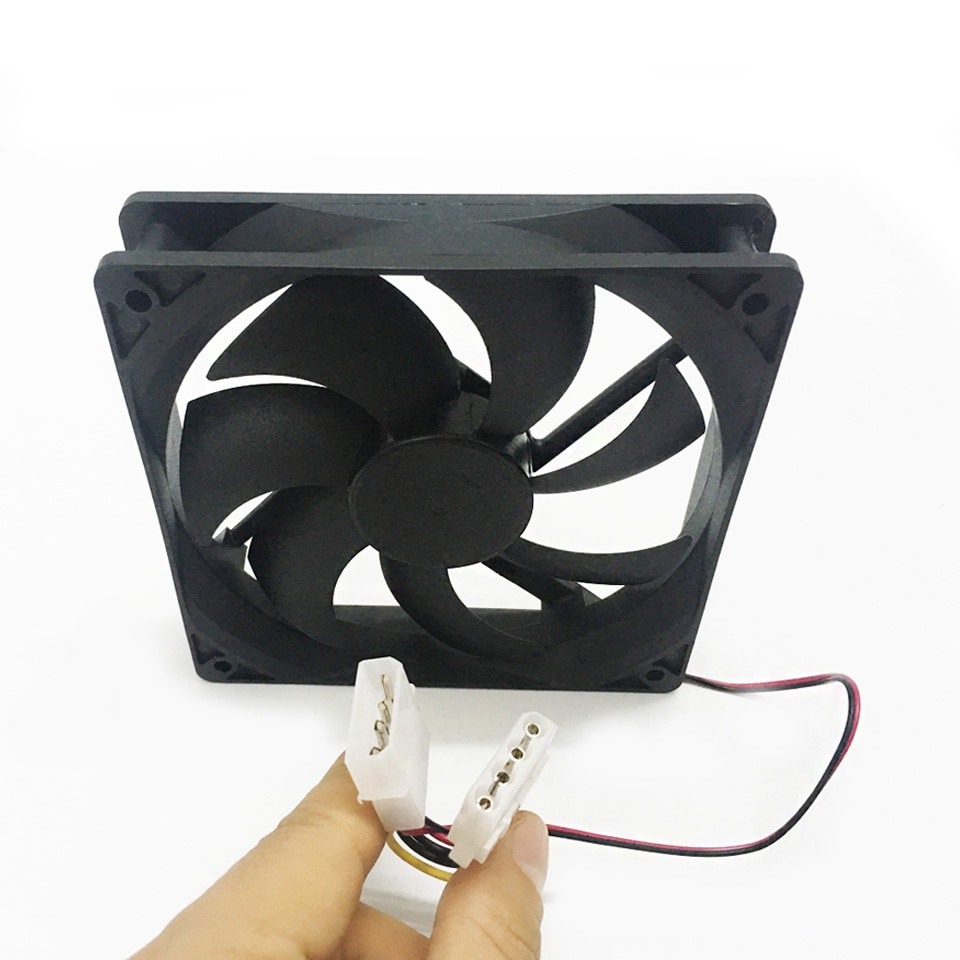 TOP F12025 120mm Computer Cooling Fan 12V Desktop PC Case Fan Cooler 4-Pin Fan Connector for Computer Case/ Power Supply