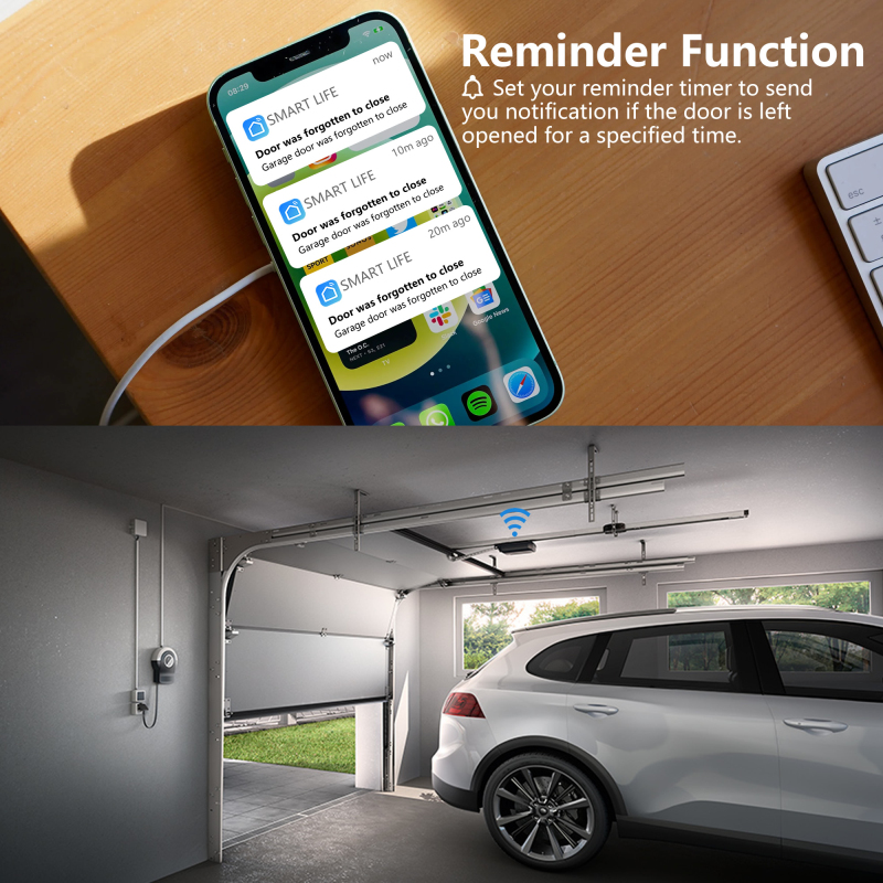 Smart WIFI Garage Door Remote Control Opener Universal Infrare Wireless Voice Control With Alexa Google Home Via Smart Life Tuya
