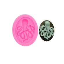 Gadgets Fondant Mallen Octopus Mold-Siliconen Steampunk-Polymeer Klei Hars Fondant Octopus bakken candy mold
