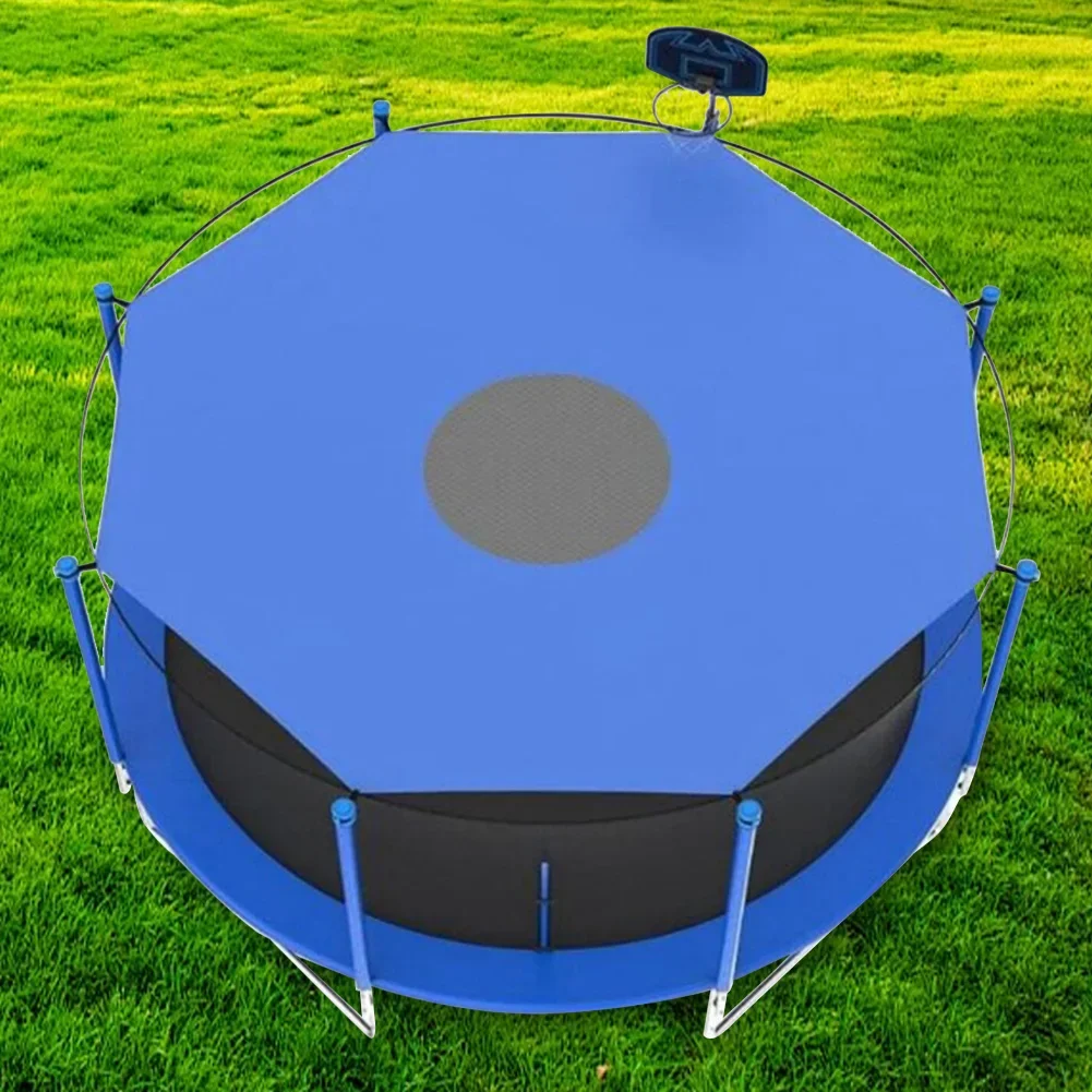 6/8/10ft trampoline covers, uv-resistant, waterproof, trampoline shade cover, sun protection, roof accessories for the backyard outdoor playground