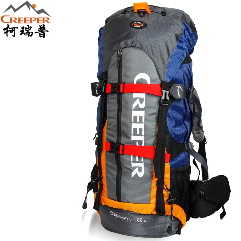 Creeper Uomini Zaino In Nylon 60L Impermeabile Zaini Cornice Esterna di Alta Qualità Borsa Da Viaggio Arrampicata Escursione di Campeggio del Sacchetto di Montagna