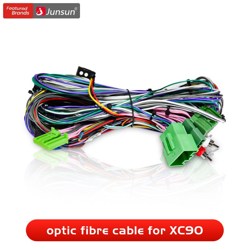 Junsun Android Radio optische faser Adapter Kabel für Volvo XC90 2004