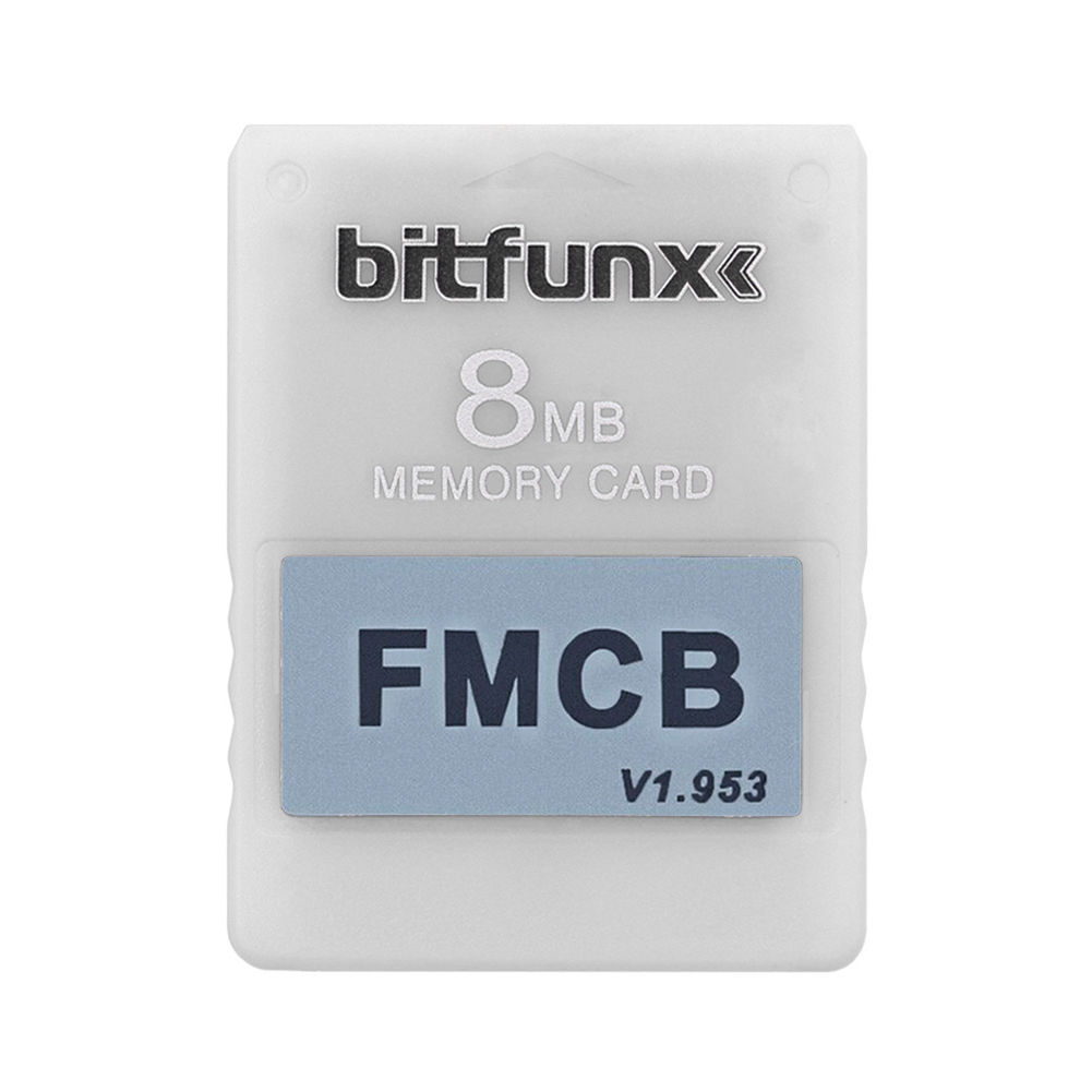 Memory Card Game Consolas Accessories Game Memory Card for Sony PS2 Playstation 2 FMCB McBoot Free MC Boot v1.953: White 8MB