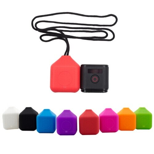 Clownfish étui de protection en caoutchouc de Silicone souple peau avec corde à bandoulière peut accrocher pour GoPro Hero 4/5 Session accessoires de caméra