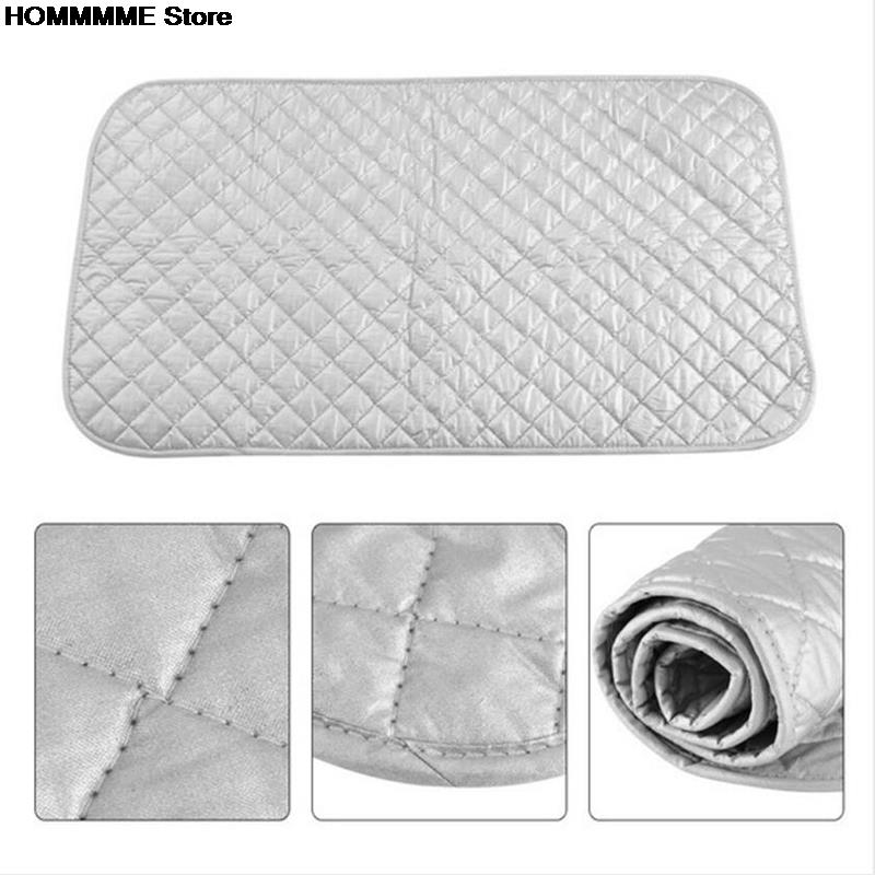 Strygemåtte vaskeunderlag vaskemaskine tørretumbler dækbræt varmebestandigt tæppe mesh presse tøj beskytter beskytter 48*85cm / 60*55cm