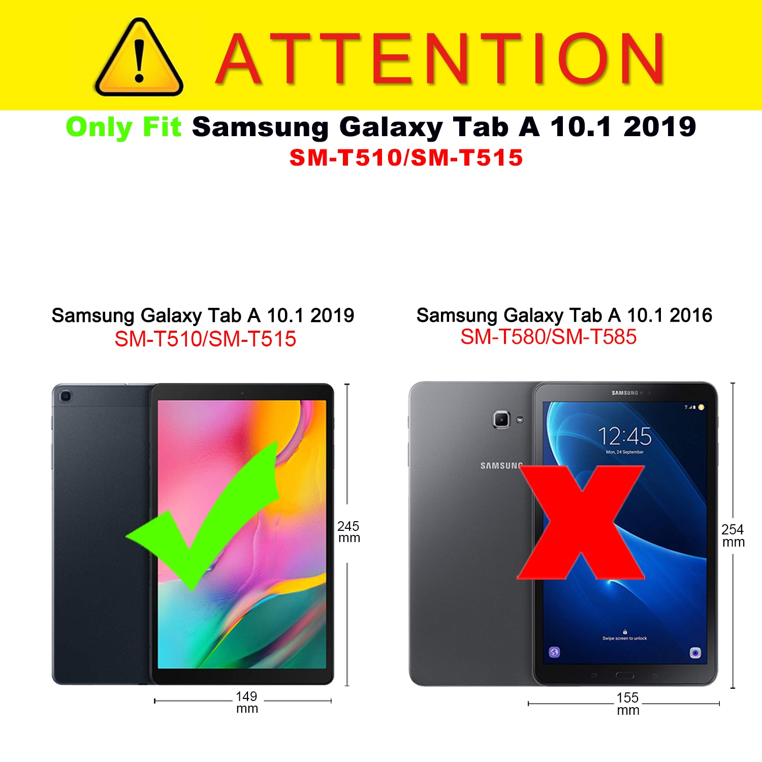 Til funda tablet samsung galaxy tab  a 10 1 etui til samsung galaxy tab et cover