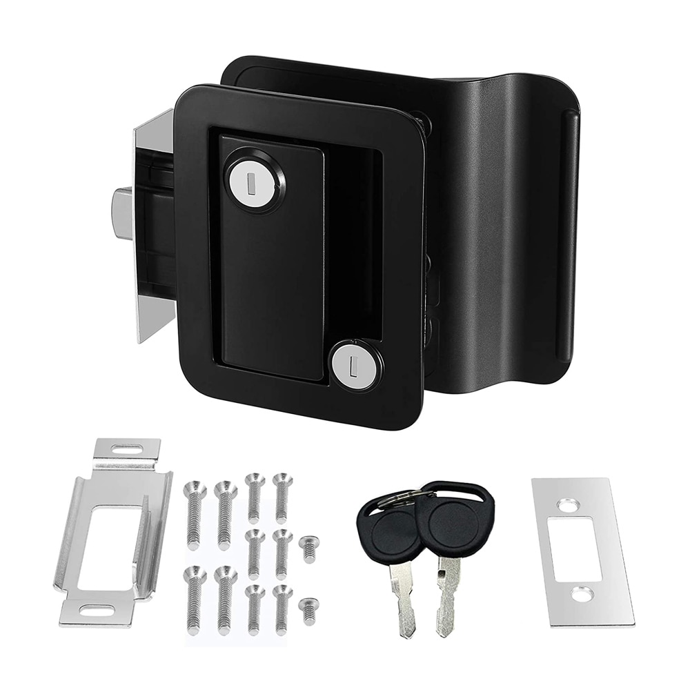 Caravan RV Travel Trailer Entry Door Lock Camper Door Latch Handle with Keys RV Door Lock Replacement for RV/Camper/Trailer