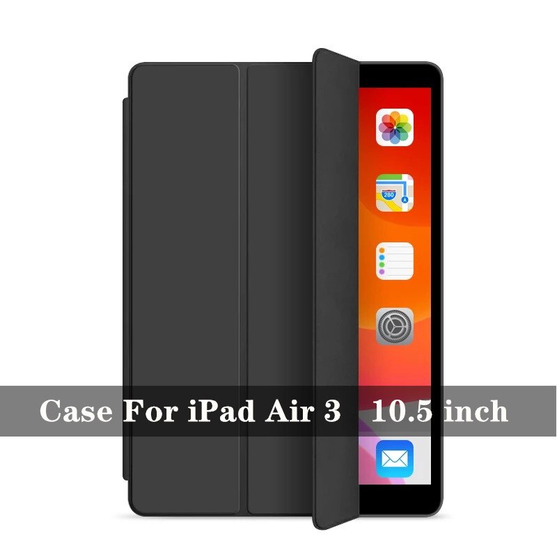Taske til ipad 10.2 7th generation ultra slim læder taske stander smart cover til ipad mini 5 air 3 smart tpu cover: Til luft 3 10.5 a