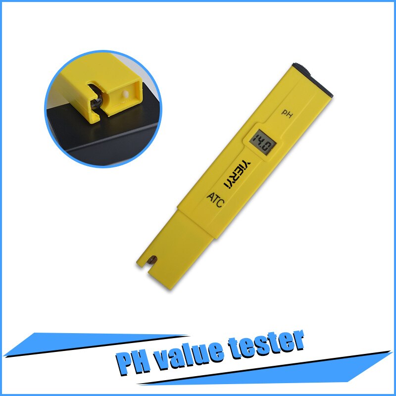 10 pcs/lots Digital LCD PH Meter TDS Meter Pen of Tester Accuracy 0.1 Aquarium Pool Water Wine Urine with Calibration: ph meter with ATC