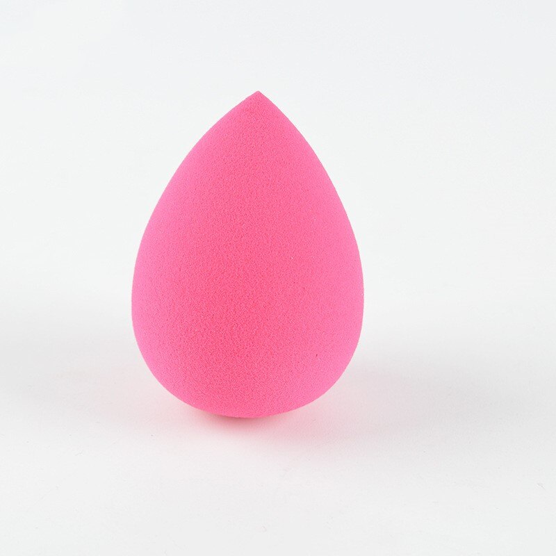 1Pc Water Shape Make-Up Puff Foundation Spons Cosmetische Puff Smooth Beauty Cosmetische Make-Up Accessoires Spons Bladerdeeg Gereedschap: Rose red