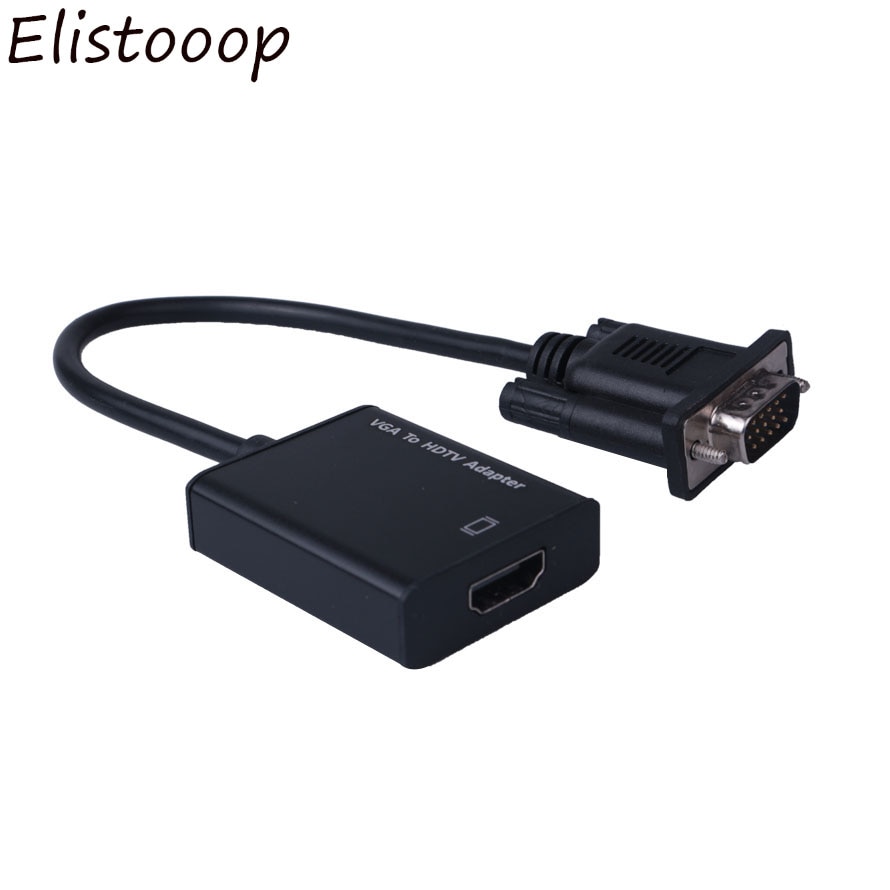 1080P Vga Male Naar Hdmi Female Converter Adapter Kabel Voor Laptop Destop Naar Tv Projector Monitor Met Audio Usb kabel