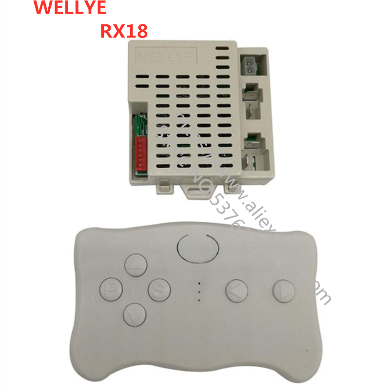 Wellye  rx18 børns elektriske legetøjsbil bluetooth fjernbetjening, controller med glat start funktion 2.4g bluetooth transmission: Rx18 fjernmodtager