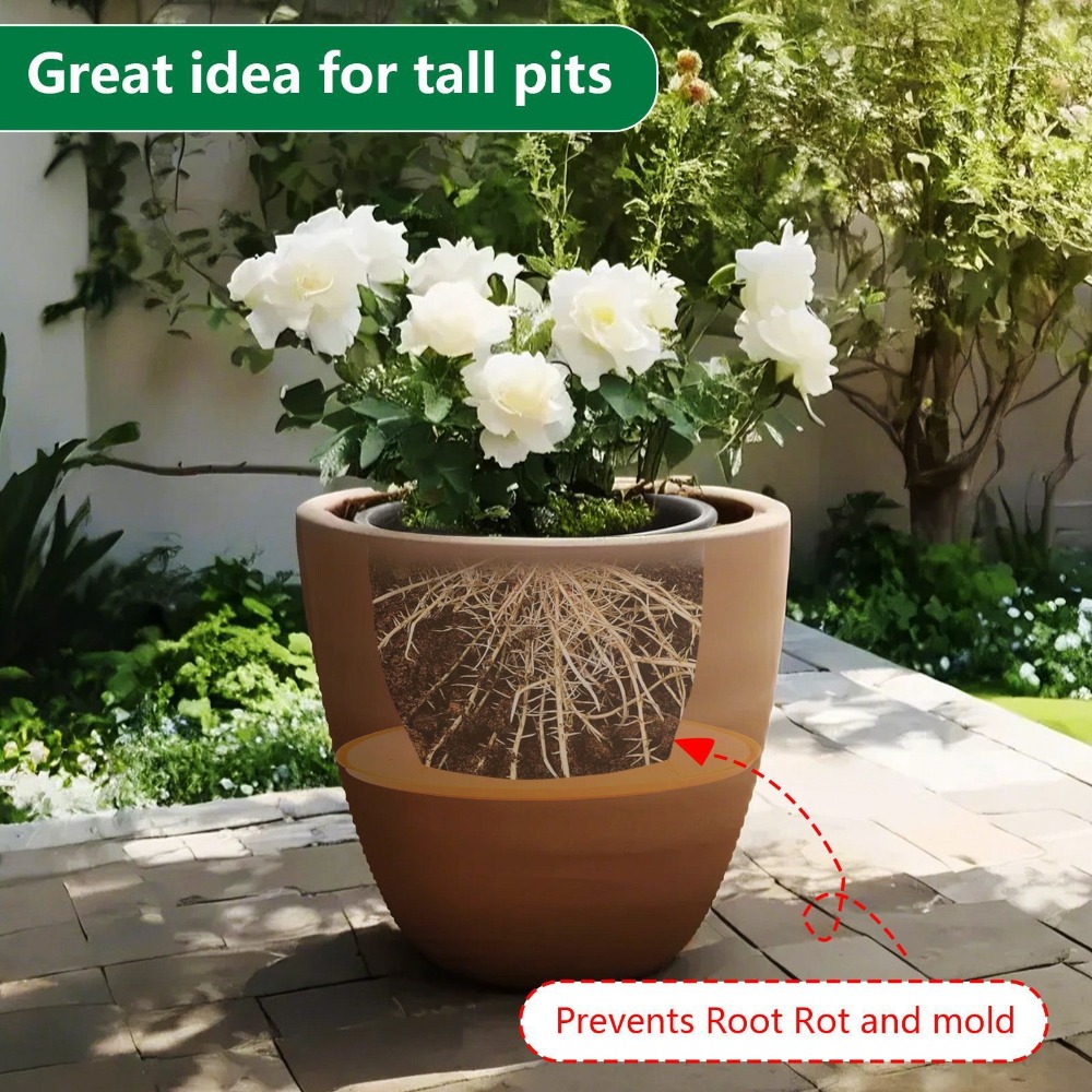 Plastic Ronde Bloempot Voering Duurzaam Verwijderbare Plantenbak Inzet Draagbare Drainagegaten Bloempot Drainage Tool Kas