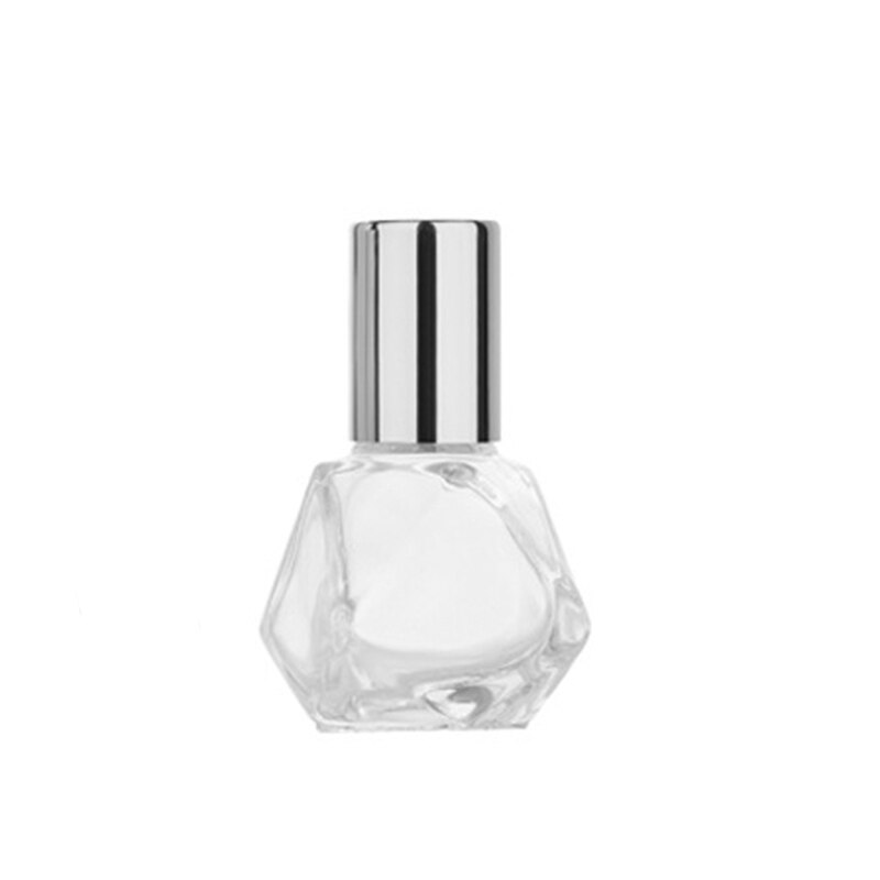 Lote de 10 unidades de botellas de rodillo de aceite con pentagrama de 8ml, esmerilado, con bola de Metal, bote de rodillo para muestra de Perfumes: Silver model 1