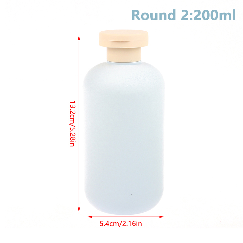 1pcs 100ML-500ML Avocado Green Plastic Shampoo Shower Gel Foaming Soap Dispensers Refillable Bottles Flip Lotion Bottles