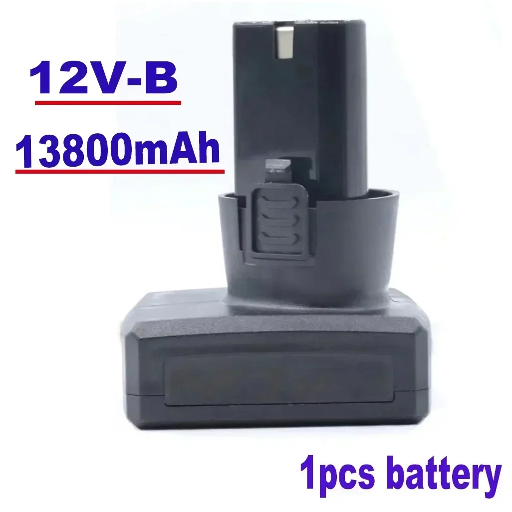 100%. Nowy. Uniwersalny akumulator litowo-jonowy 12V 13800mAh do elektronarzędzi elektryczny wkrętak wkrętarka elektryczna: WHITE