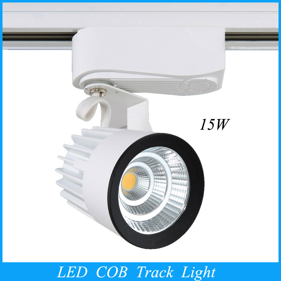 Luz Led COB de 15 W, lámpara de pared puntual, luz led de seguimiento de luz de AC85-265V, tienda de ropa exclusiva, foco de tienda