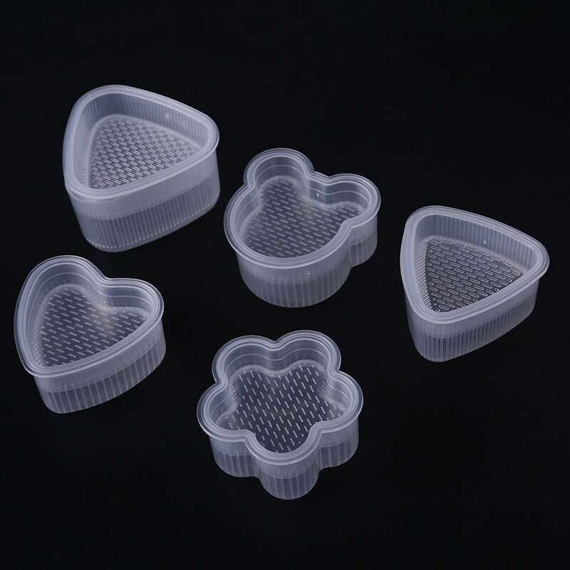 Clear DIY Sushi Mold Practical Kitchen Bento Decorating Sushi Onigiri Mold Food Press Triangular Form Rice Ball Maker Accessorie
