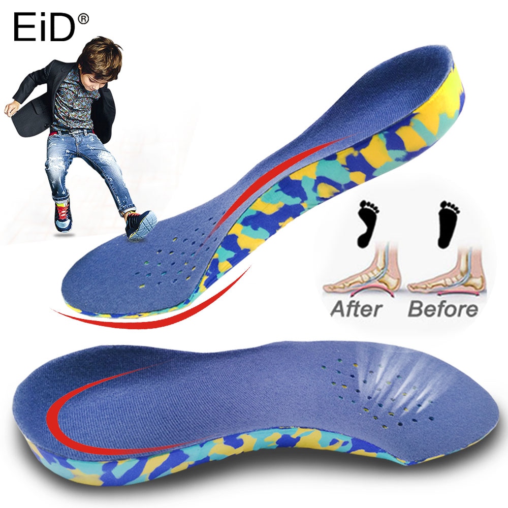 Eid børn børn orthotics indlægssåler korrektionspleje værktøj til børn flad fod svangstøtte ortopædiske indlægssåler sportssko puder