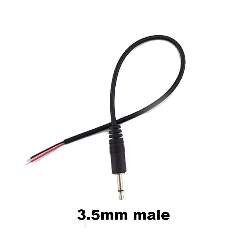 Connecteur Micro USB 2.0 Type C, 5 Types de fils, alimentation électrique, câble d&#39;extension, chargeur mâle vers femelle, ligne de données à 2 broches et 4 broches: 3.5mm male 2pin