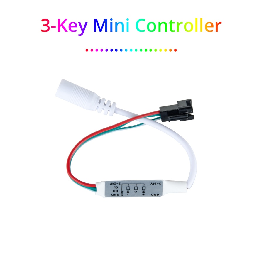 Rf Afstandsbediening 14-Key 17-Key 21-Key Mini 3-Key Draadloze Afstandsbediening Rgb Controller usb Dc 5 V-24 V Voor Led Strip WS2812 WS2811 1903