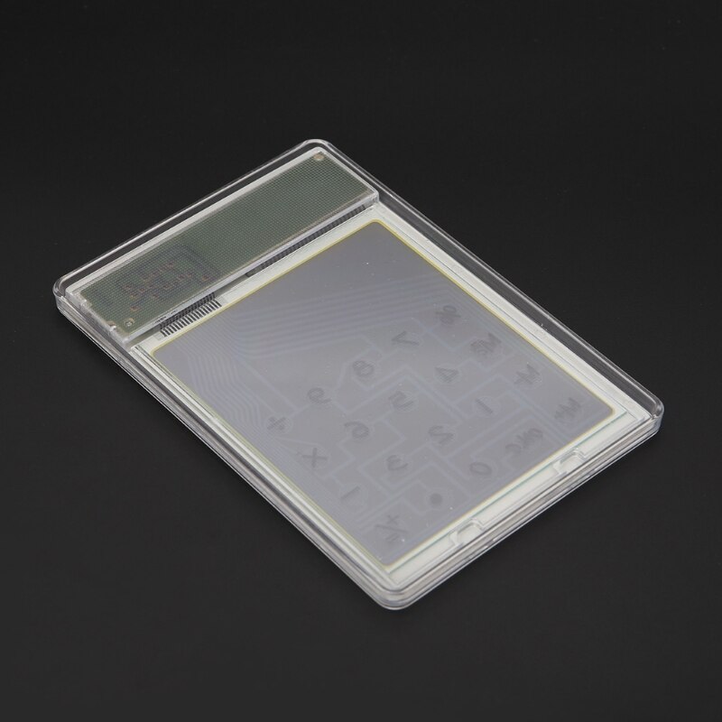 Slim LCD 8-Digit Display Clear Touch Screen Solar Calculator For School Office