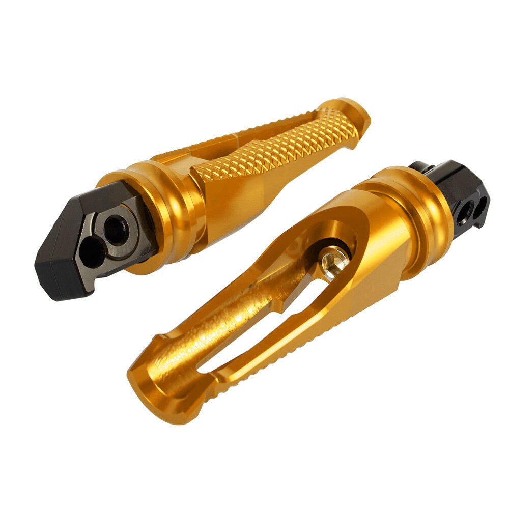 Pedaleira de alumínio para motocicleta, para honda cb1000r 2016-2018, pedaleira do passageiro traseiro, cbr600rr 2010-2018, cbr1000rr 2010-2018: Gold