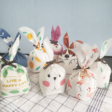 Konijn Oor Voor Sweets Bunny Verjaardag Party Goodie Bags Verpakking Bonbonniere Bag Verpakking Candy Cookie Pasen Decoratie