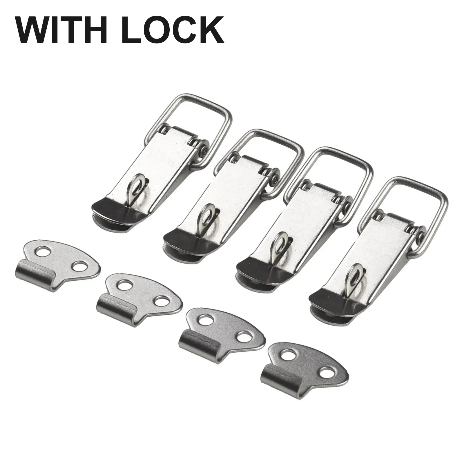 4 st Klink Catch Ijzeren Kast Dozen Hasp Toolbox Toggle Lock Hasp Toggle Latch Mini Klemmen Doos Sluiting Gesp Kofferbak klink Vangsten