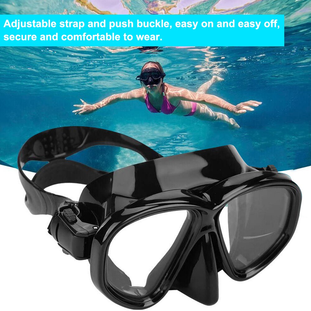 Swimming Diving Mask Goggles Toughened Tempered Glass Anti Fog Spearfishing Scuba Mask for Spearfishing Gear Swimming Snorkeling