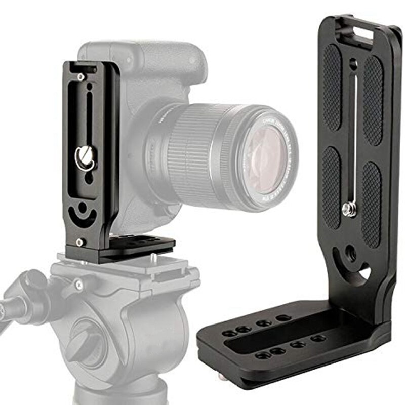 Universal Camera L Bracket Quick Release L Plate 1/4 Inch Screw Swiss Vertical Video &amp; Photography Reflector Holder Clip