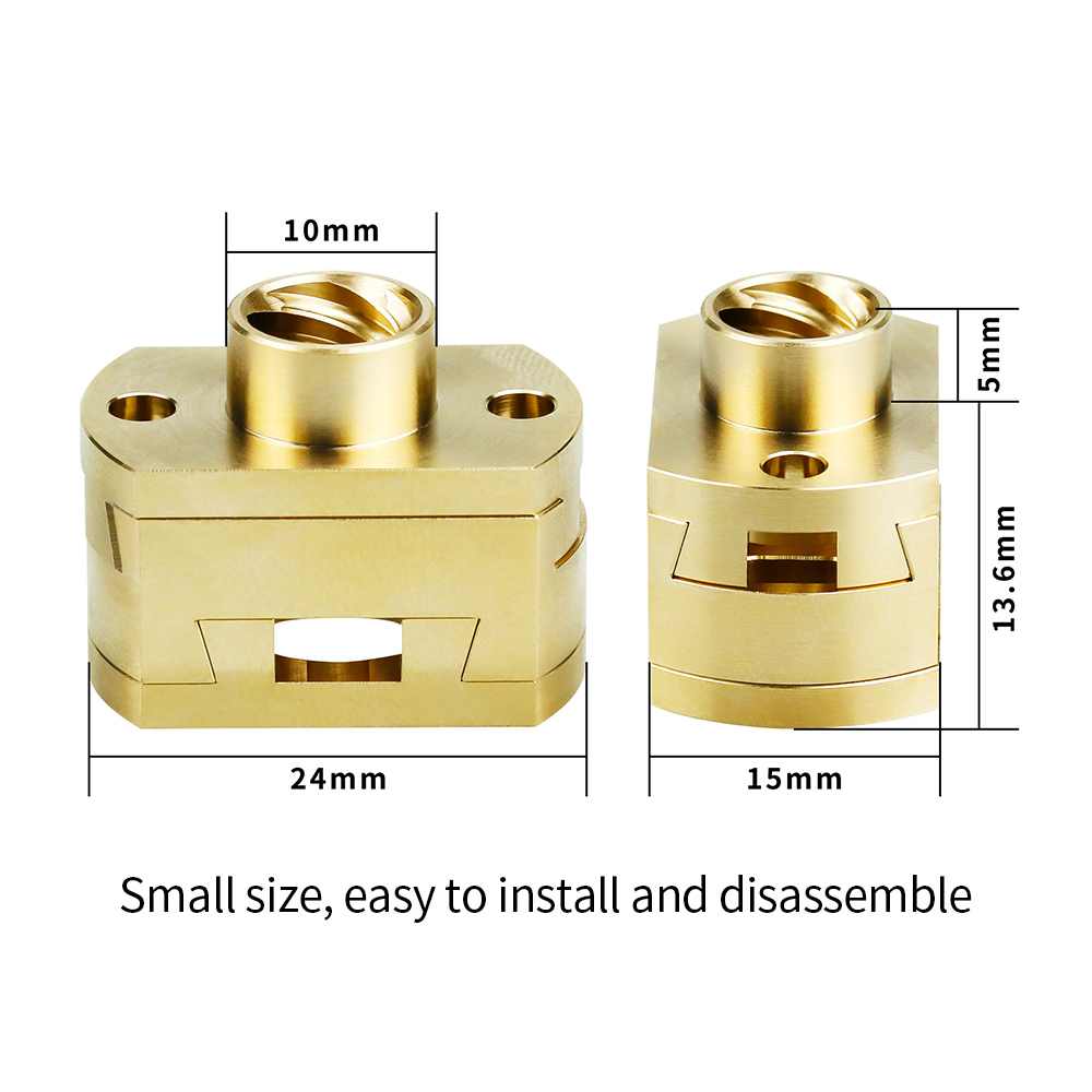 3D Printer Oldham Coupling 18mm Coupler With T8x8mm Nut For Ender3/CR10 T8 Z-axis Screw Voron And VzBoT 3D printer