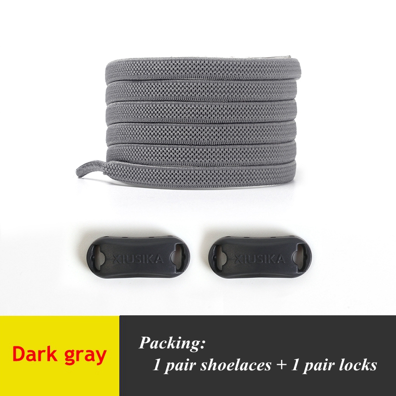 Cordones sin atar para zapatillas de deporte para niños y adultos, cordones elásticos para zapatos planos, cordones para perezosos, 24 colores, 1 par