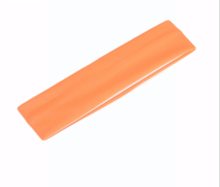 Banda para el sudor Diadema Elasticidad Bandas para el sudor Banda elástica para el cabello Seguridad deportiva Yoga Baloncesto Gimnasio Deporte para hombres y mujeres: Naranja