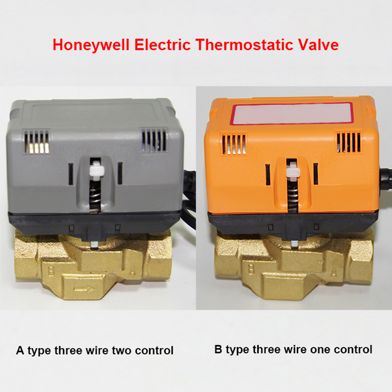 1/2 &quot;3/4&quot; 1 &quot;Honeywell Motorisierte Zwei Weise Drei Weg Ventil Messing VC6013/4013 DN15 DN20 DN25 fan Coil HVAC Ventil AC220V