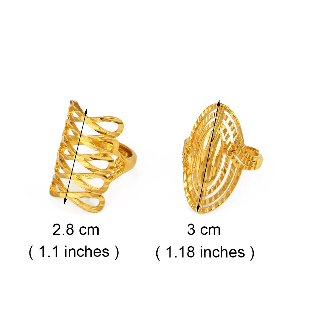 Anniyo Resizable Ring Voor Vrouwen Afrikaanse Sieraden Nigeria Congo Ethiopische Goud Kleur Wedding Ring Te Openen Ringen Moeder