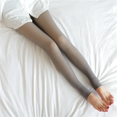 Thermische Kousen Vrouw Fleece Panty Sexy Winter Warme Panty Doorschijnend Slanke Dikker Panty Elastische Fluwelen Panty Vrouwelijke