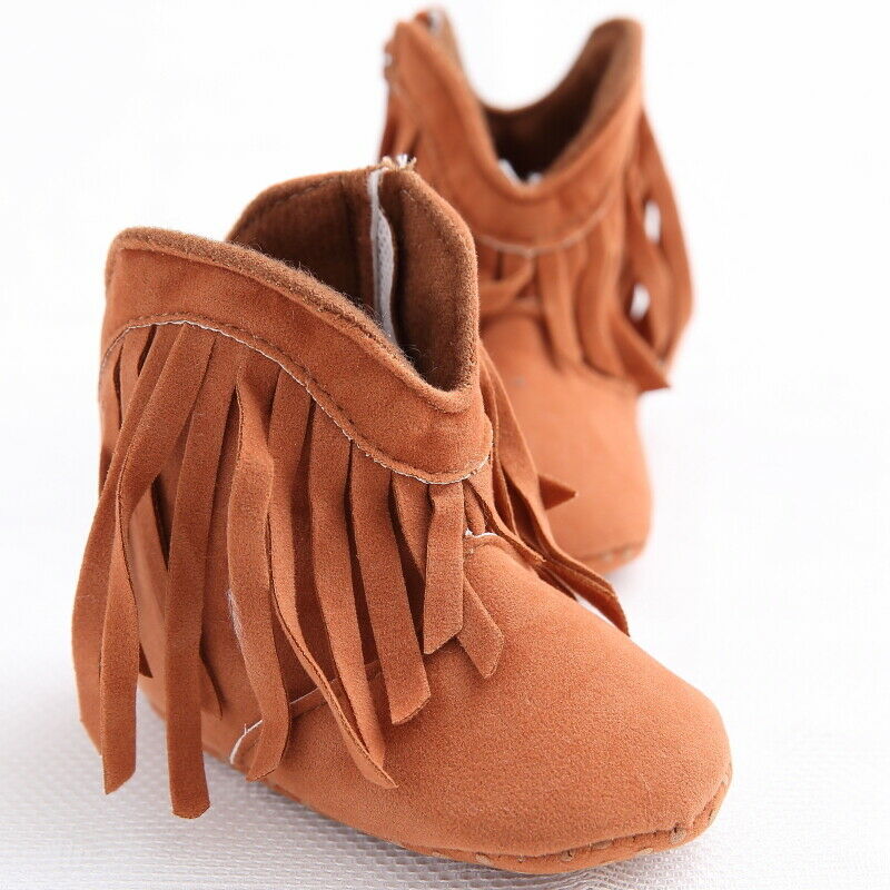 Pasgeboren Baby Baby Meisje Zachte Zool Laarzen Kwasten Mocassins Crib Schoenen Schattige Baby Meisje Schoenen