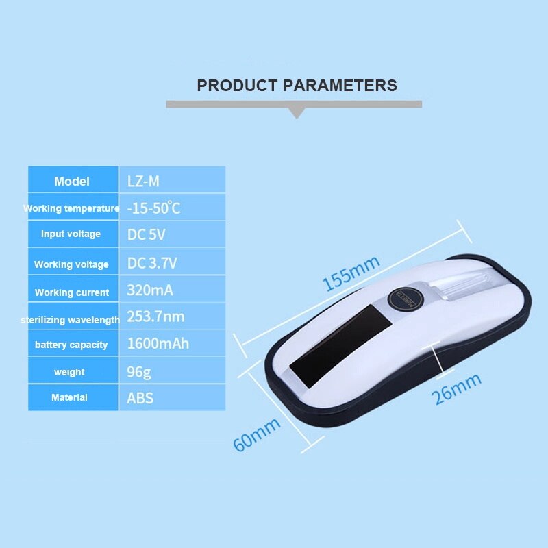 Intelligent Toilet Sterilizer UV Light Disinfection Rechargeable Solar Power Automatic Toilet Lid Sterilizer Bathroom Accessory