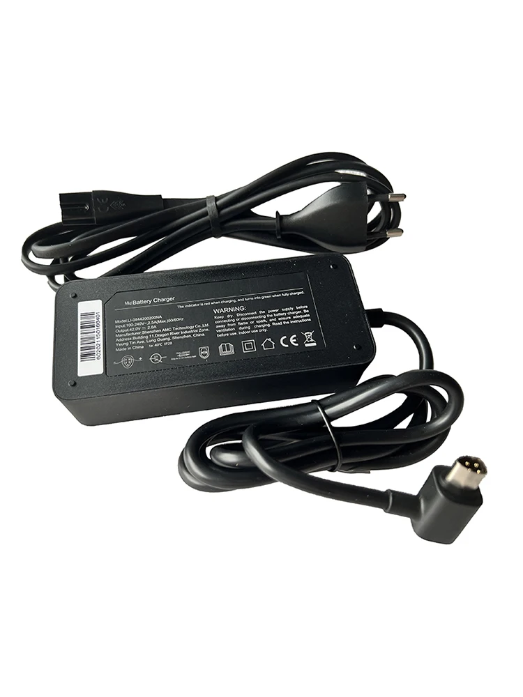 Cargador rápido Original de 42V 2A para batería de bicicleta eléctrica Qicycle EC1 F2, accesorios de carga de duradera: Verde claro