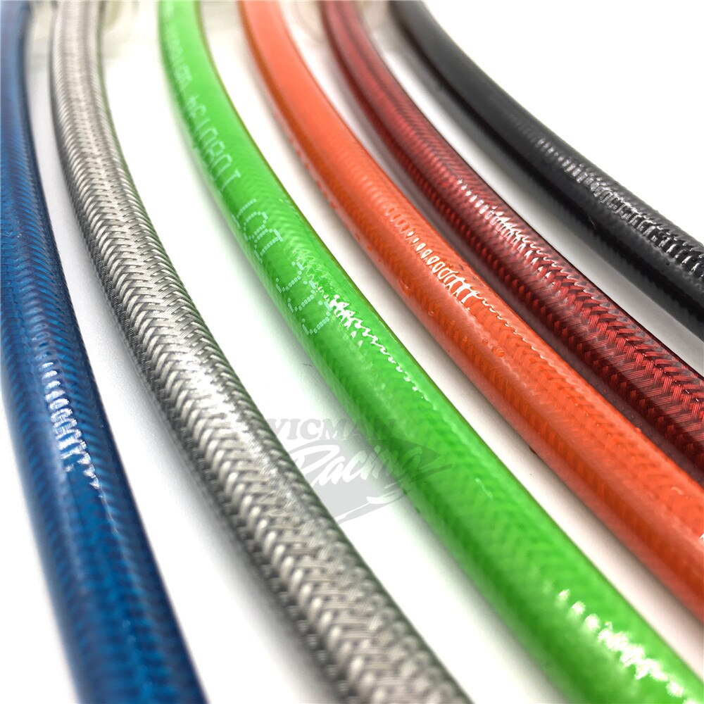 Manguera de freno trenzado Universal para motocicleta, cable de freno de acero, tubería de Banjo hidráulico de 220mm-400mm, 1500 cm