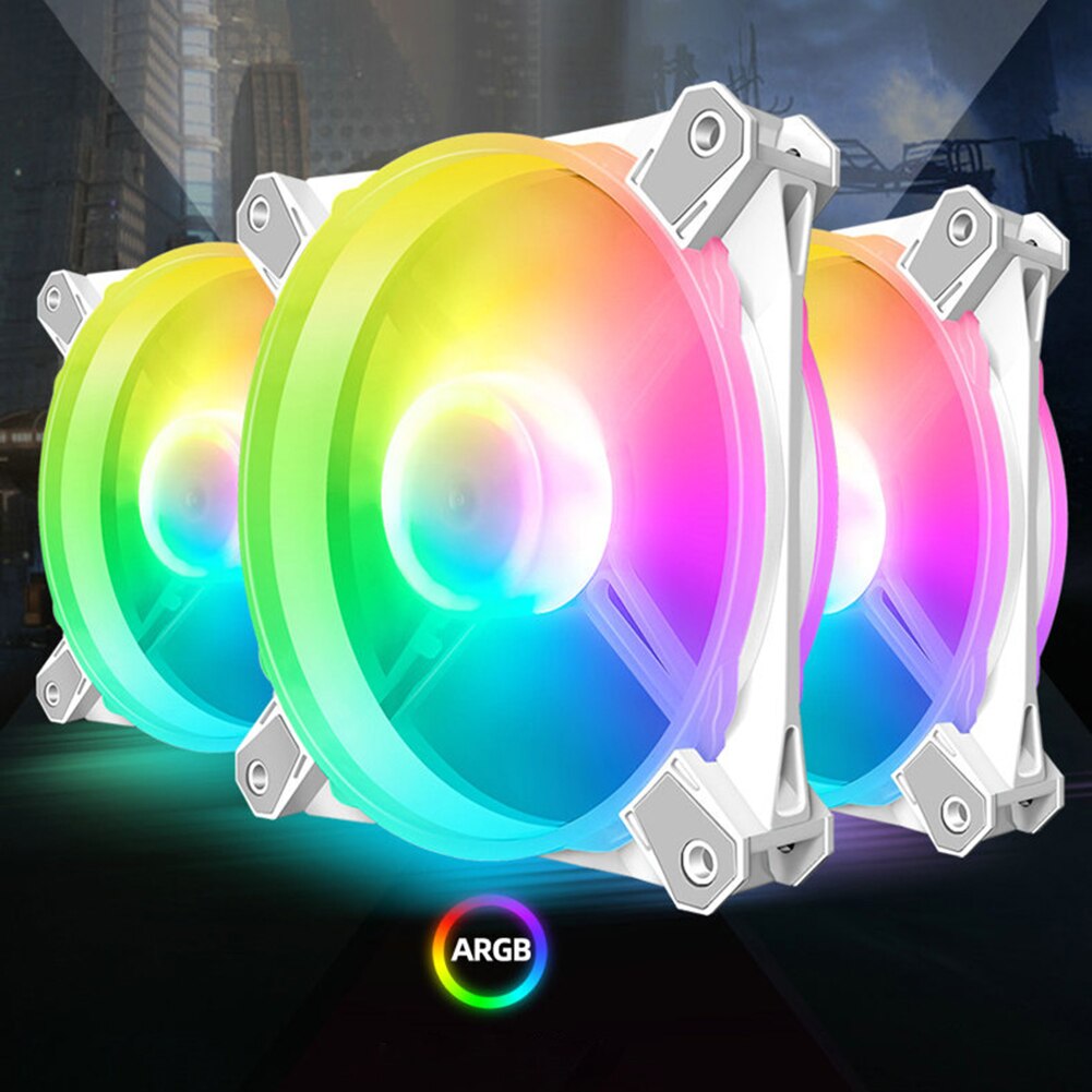 Computer Host Fan Cooling Fan Desktop 12cm Silent Chassis Radiator RGB Hydraulic Bearings PC Case Cooling Fan