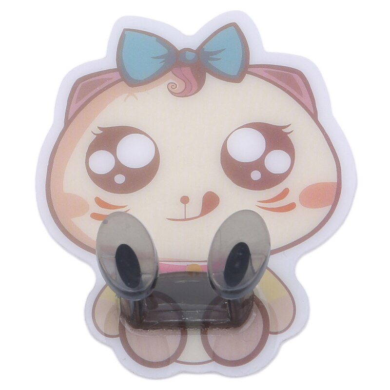 Cute Cartoon Animal Socket Power Cord Plug Storage Rack Wall Mounted Adhesive Hook Multifunction Home Products Shelf Holder