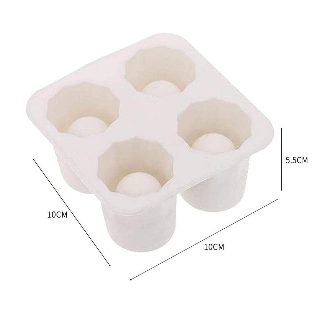 Ice Cube Tray Mold Makes Shot Glasses Ice Mold Novelty Ice Summer Tool Shot Ice Mold Kitchen Tools Drink Glass Tray R0X7
