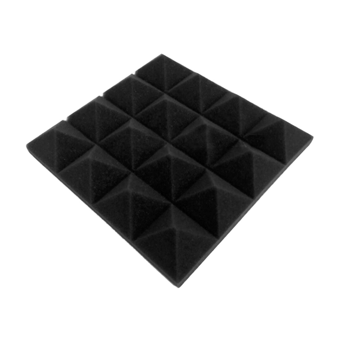 25x25CM Soundproofing Acoustic Studio Absorbing Wedge Foam Tiles Wall Panels Suitable For Sound Studio Acoustic Foam Panel: black